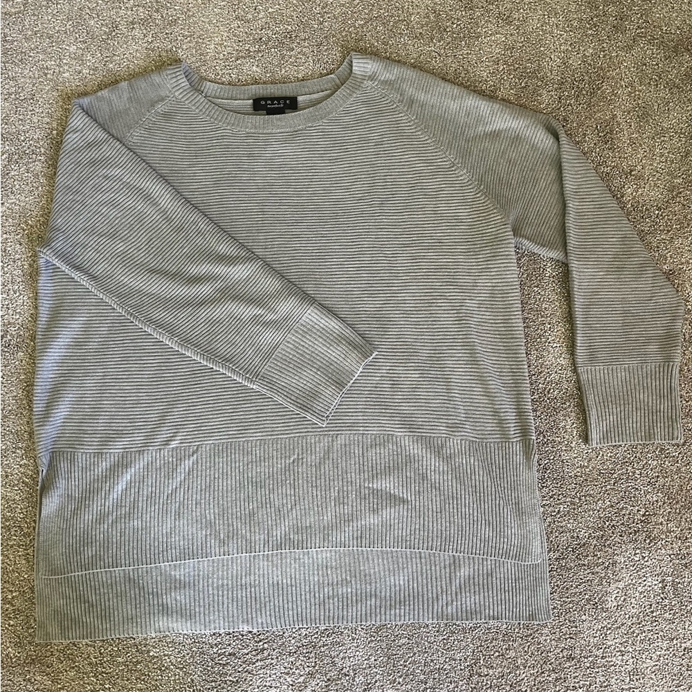 Gray Long Sleeve Tee